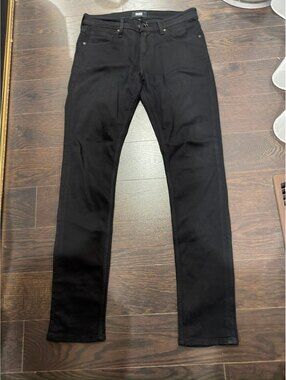PAIGE Croft Black Skinny Jeans